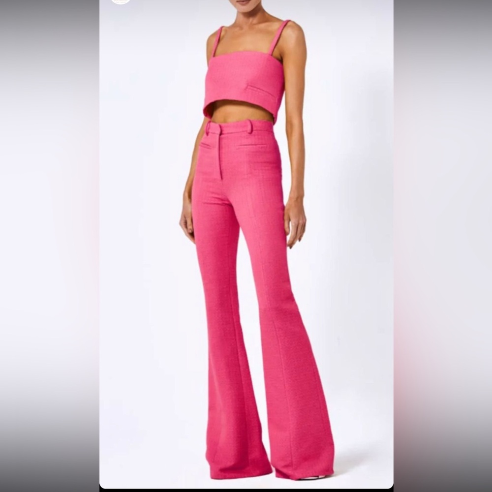 Women's Pink Flared Pants